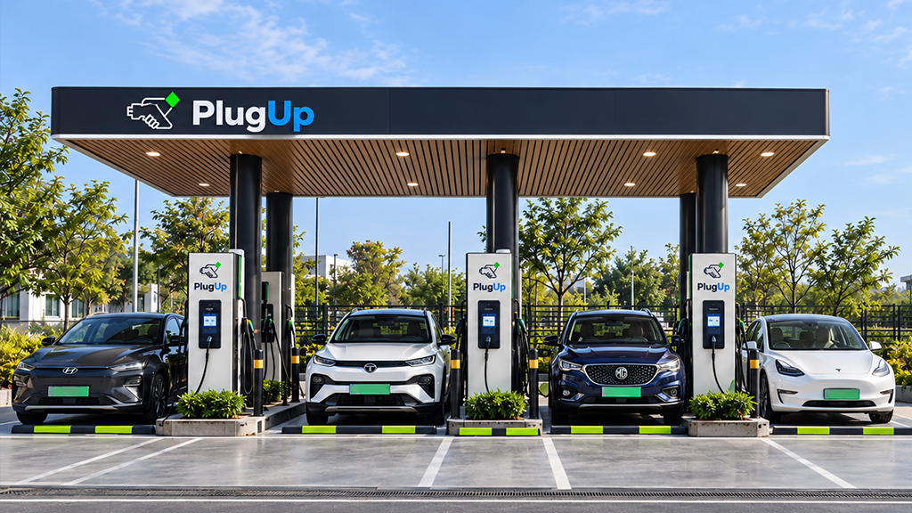 Illustrative EV charging station concept